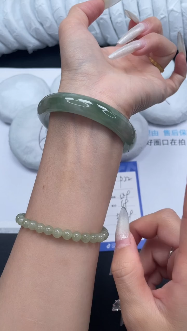 无非金属所见即所得高冰手镯72-58.9