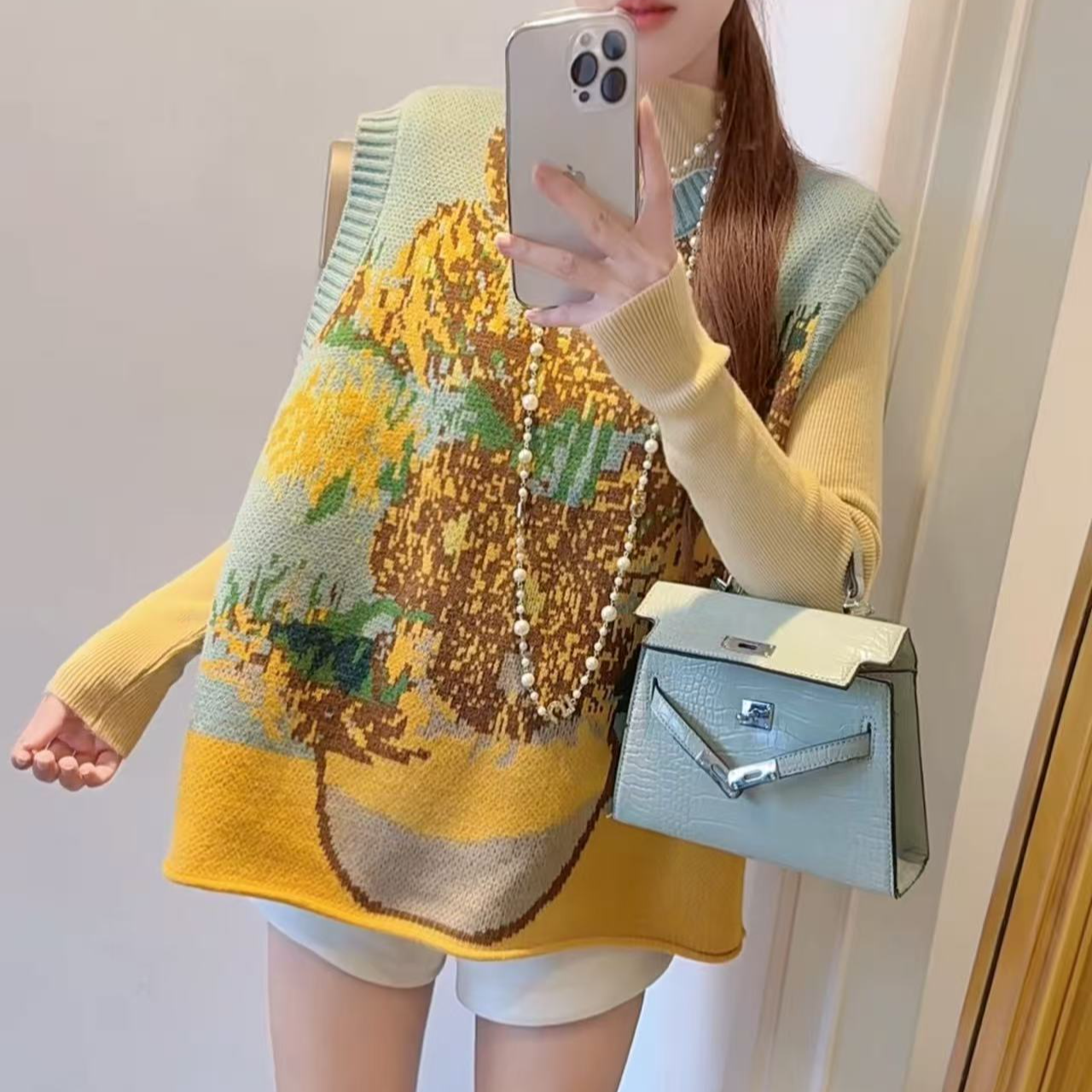 4410风铃草  A版毛衣马甲