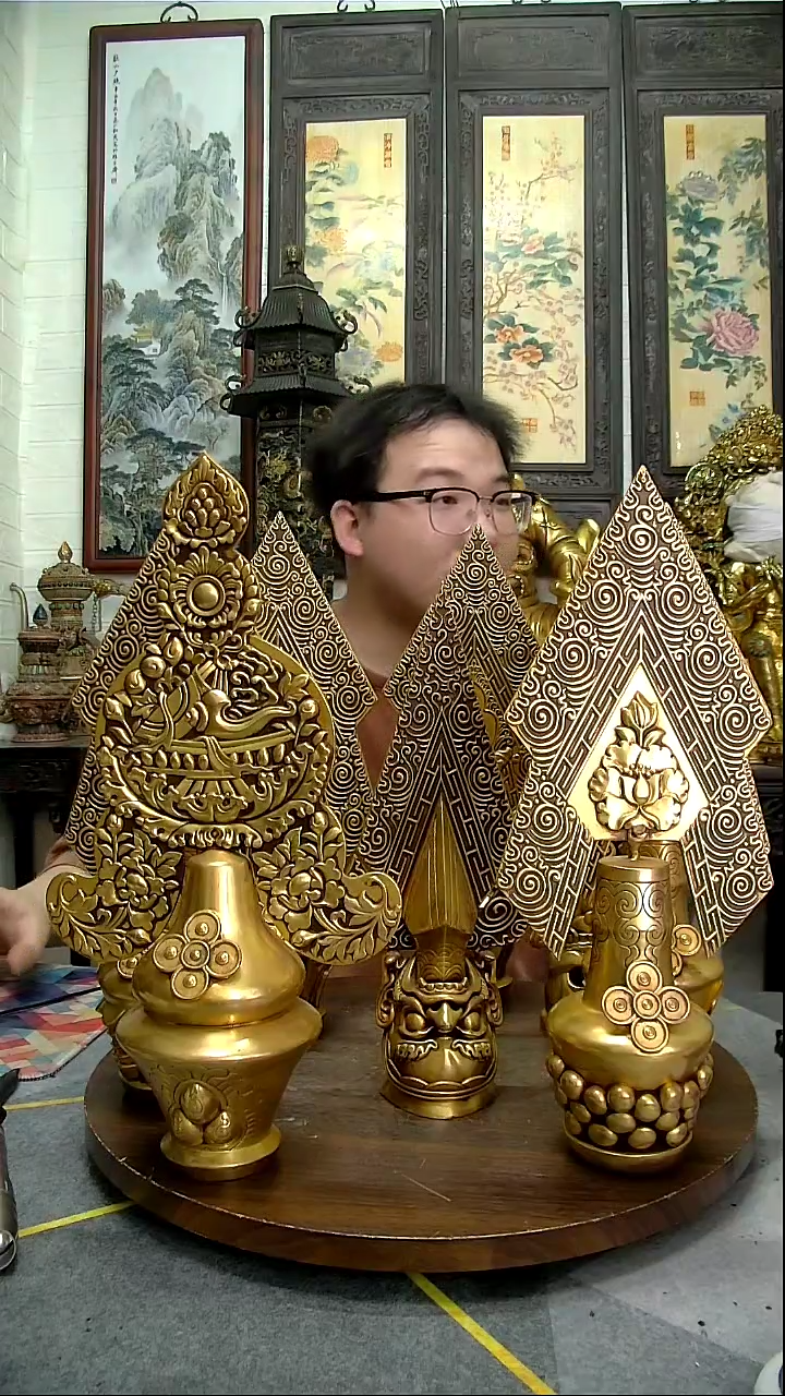 【闪购商品】铜器收藏造像八吉祥