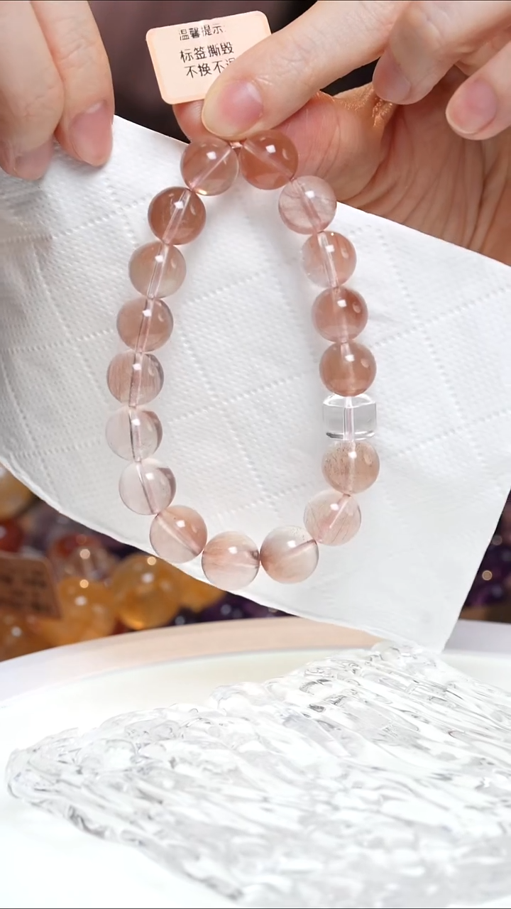 未镶嵌手串水晶S****s粉兔毛手串·MM0025DEC0011G330