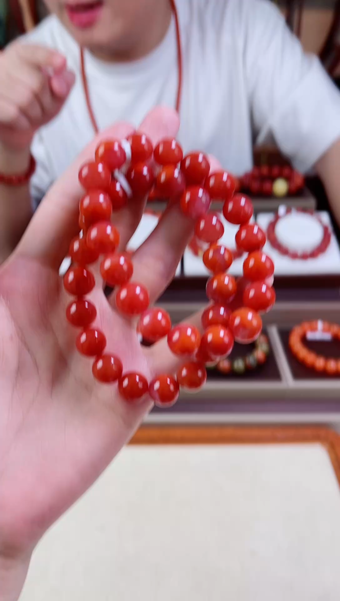 南红玛瑙瓦西手串11+未镶嵌一个/条（多样式发其一）