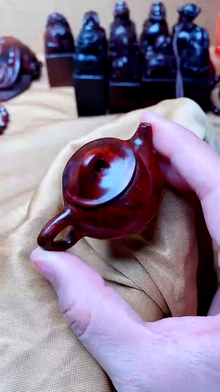 檀香紫檀（小叶紫檀）把把壶