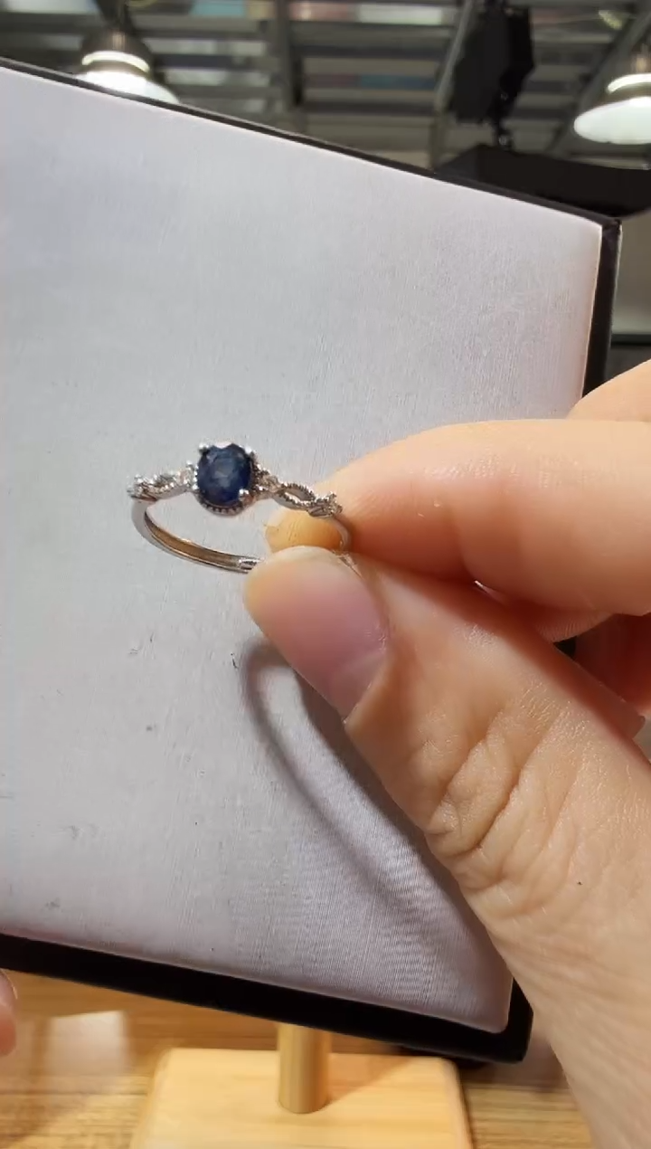 戒指蓝宝石未镶嵌优0551