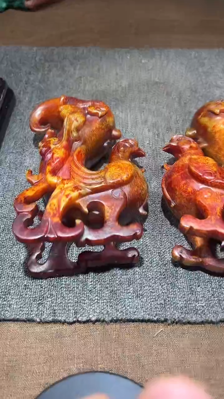 摆件好物优选推荐 凤杯一对
