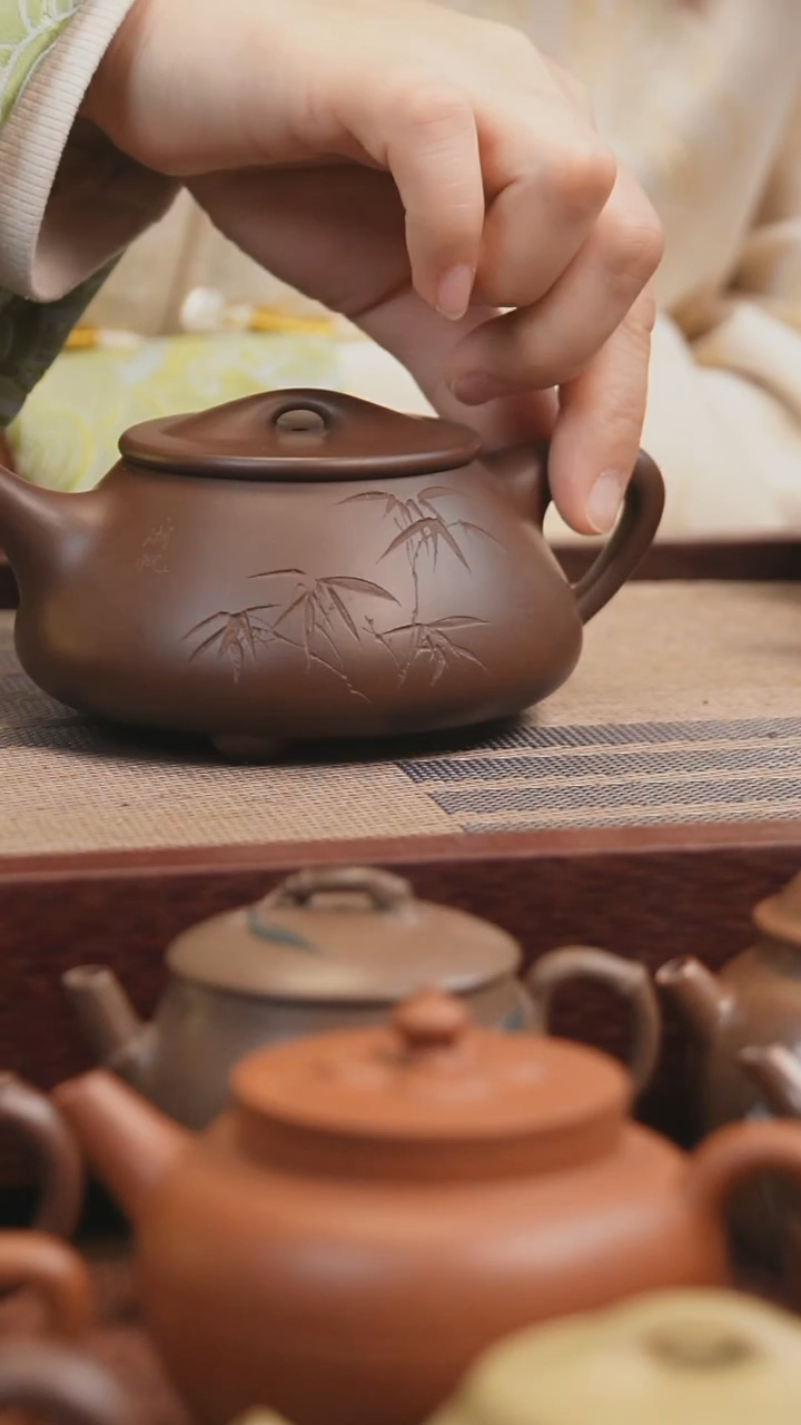 【闪购商品】紫砂茶壶紫泥景舟石瓢