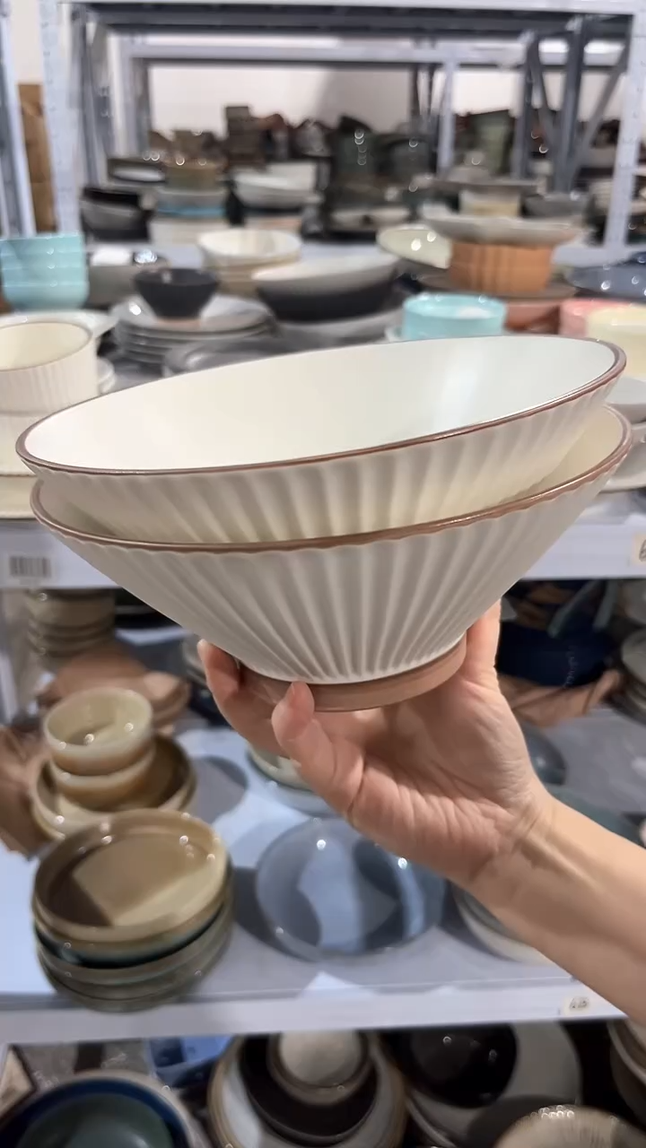 【闪购商品】瓷片外贸尾货满20包邮X2 八英寸咖边重瑕