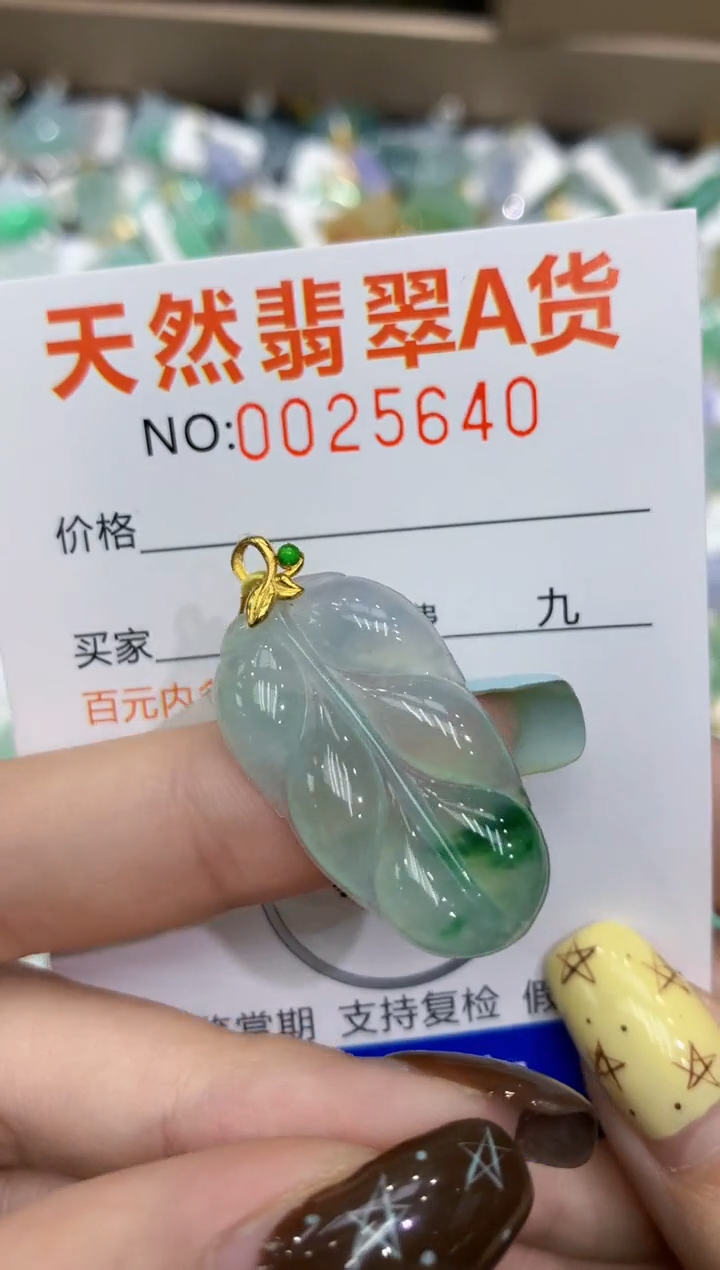 【闪购商品】翡翠颈饰18K金镶嵌11111111111111