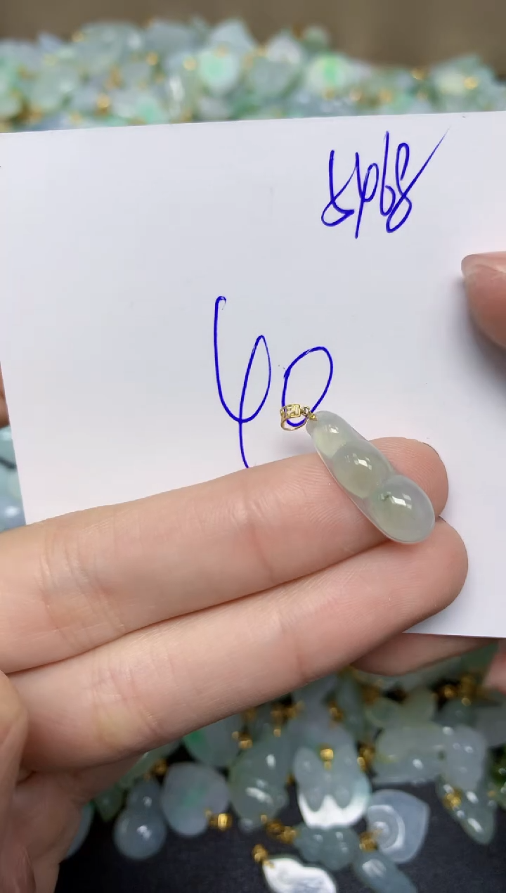 【闪购商品】翡翠颈饰18K金镶嵌 天然翡翠A货
