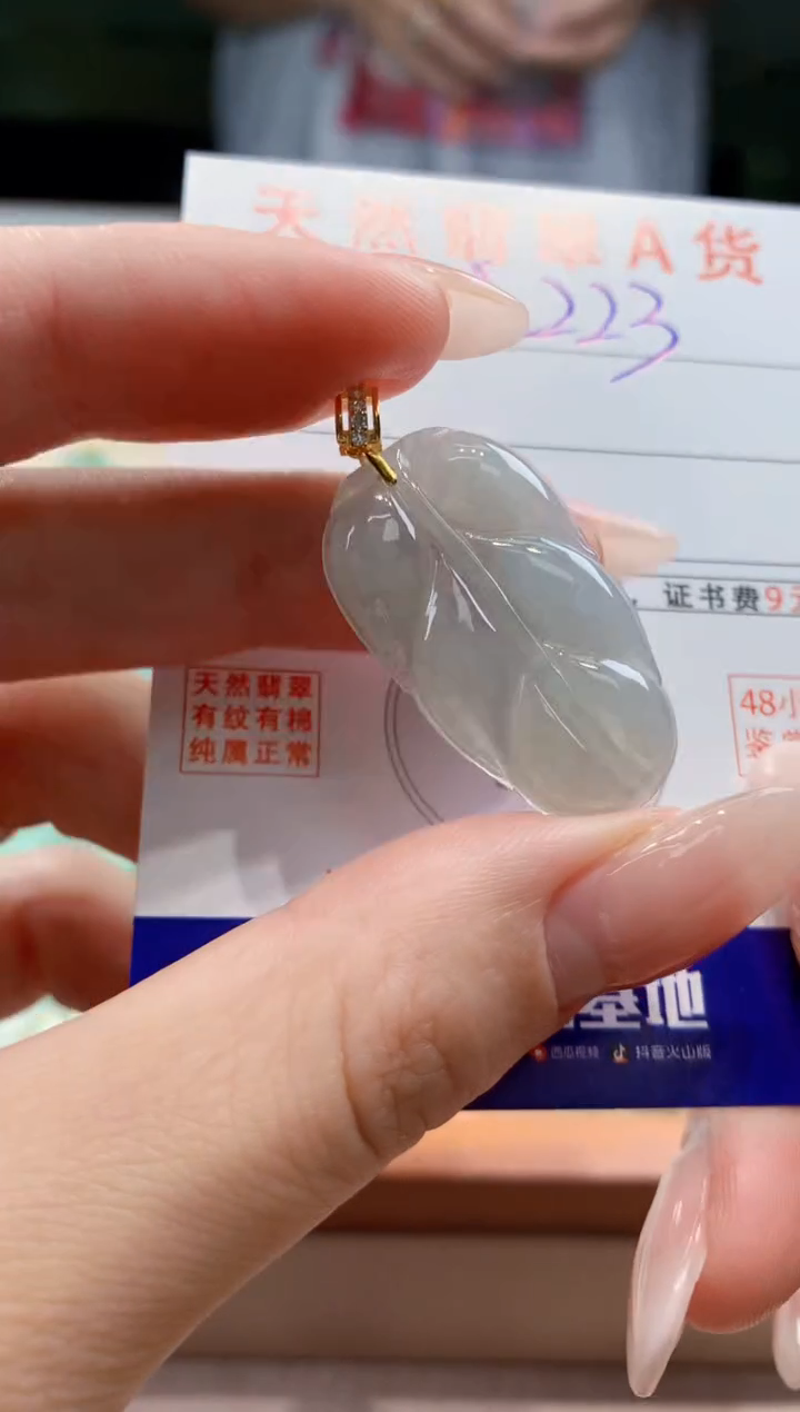 翡翠未镶嵌颈饰 天然A货翡翠挂件