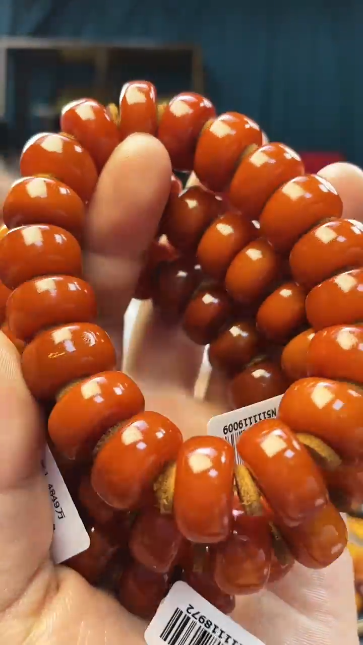 手串琥珀未镶嵌蜜蜡老型手串（多样性发其一）