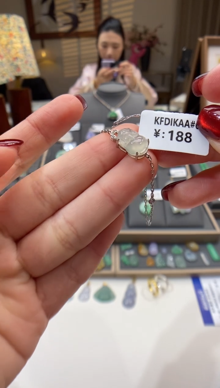 【闪购商品】翡翠手链银S925镶嵌手链