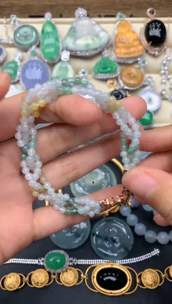 【闪购商品】翡翠手串未镶嵌48-中国好珍宝