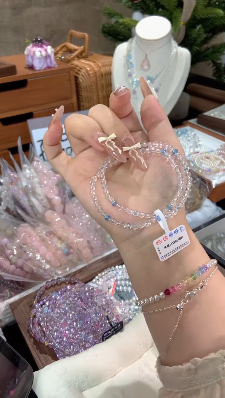 未镶嵌手串水晶孤品捡漏均匀瑕疵介意勿拍