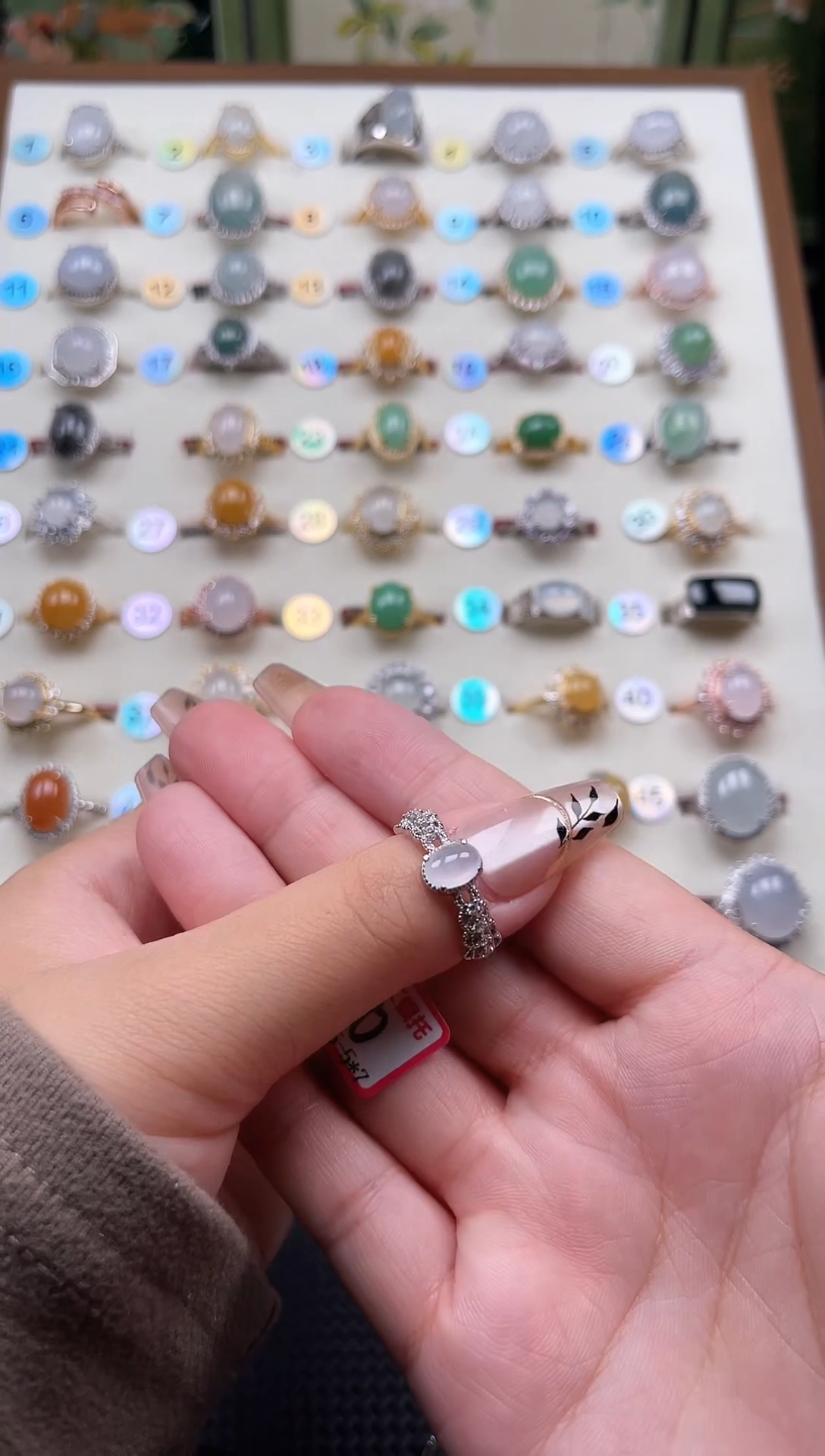 【闪购商品】翡翠戒指银S925镶嵌天然A货翡翠戒指