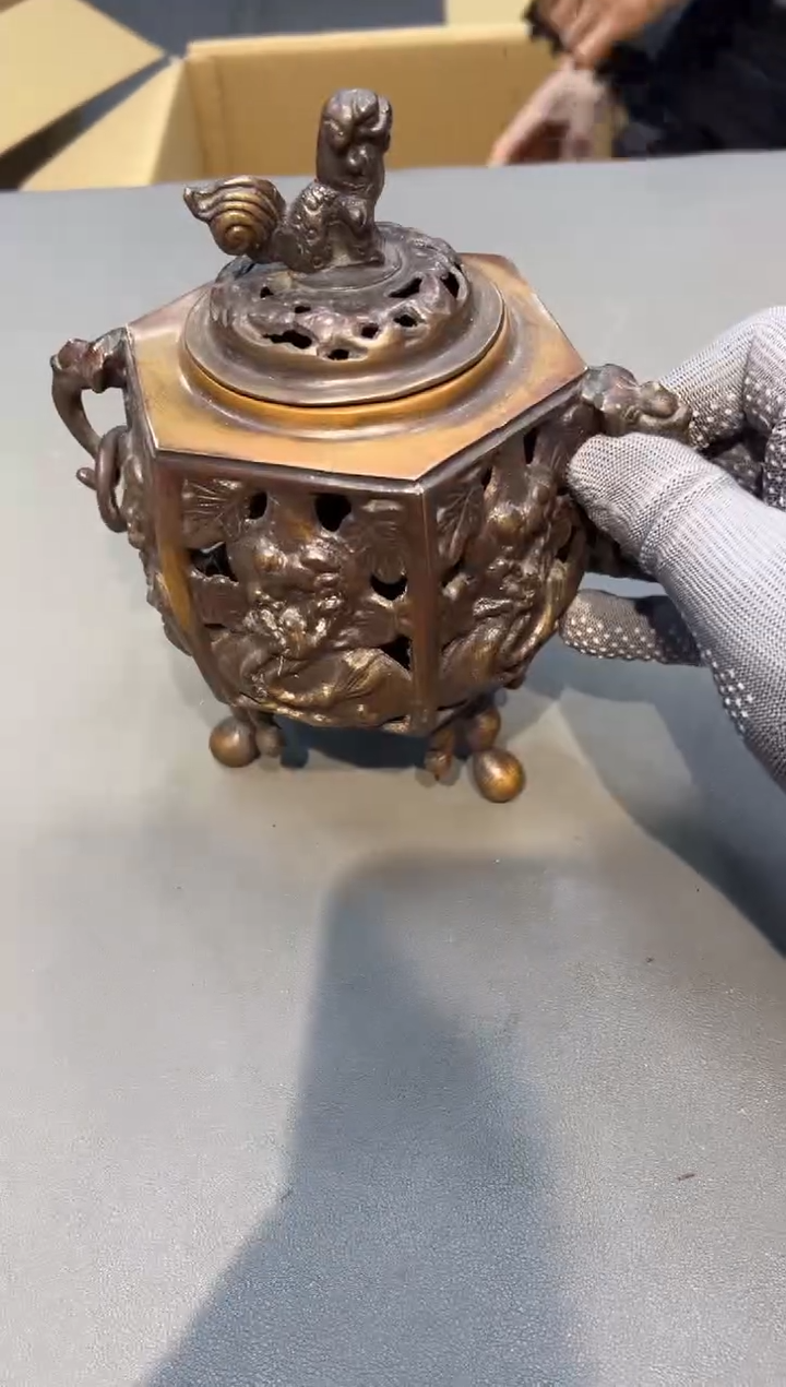 铜闻*工艺品小四孤品收藏