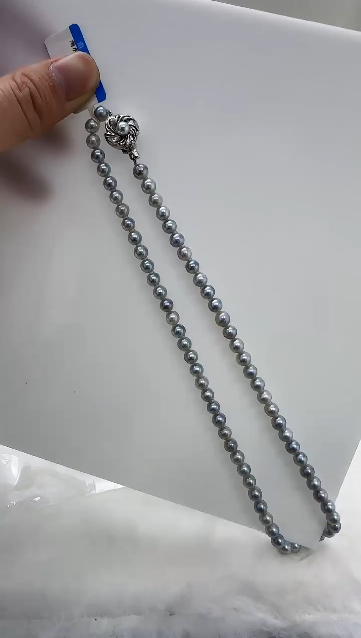 【闪购商品】海水珍珠DA未镶嵌t722 灰珠串5