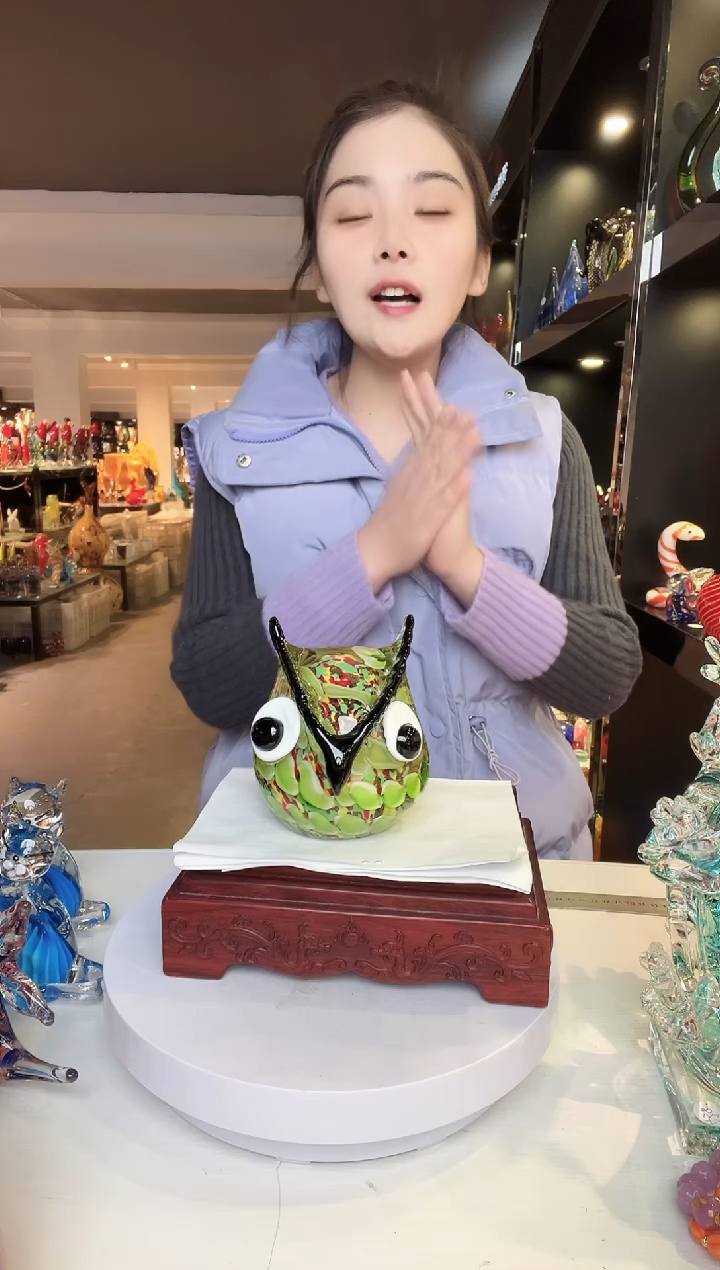 【闪购商品】茶盏琉璃摆件家居摆件