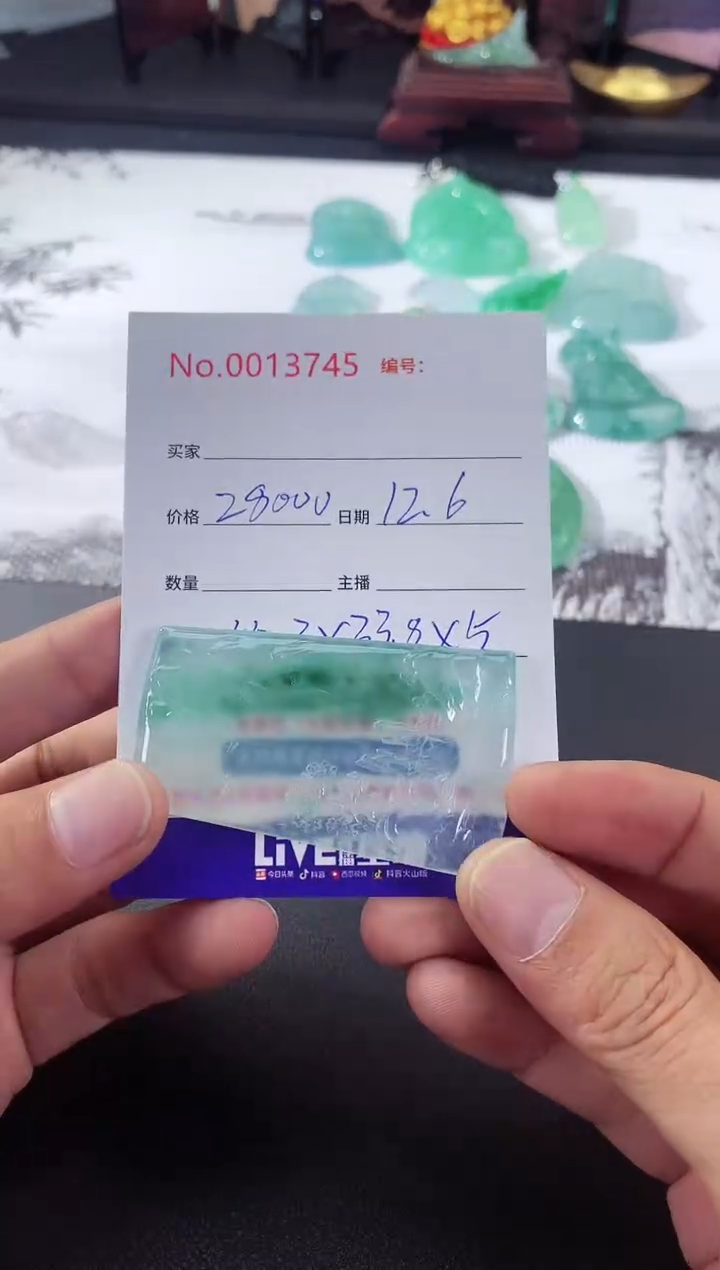 颈饰未镶嵌翡翠山水