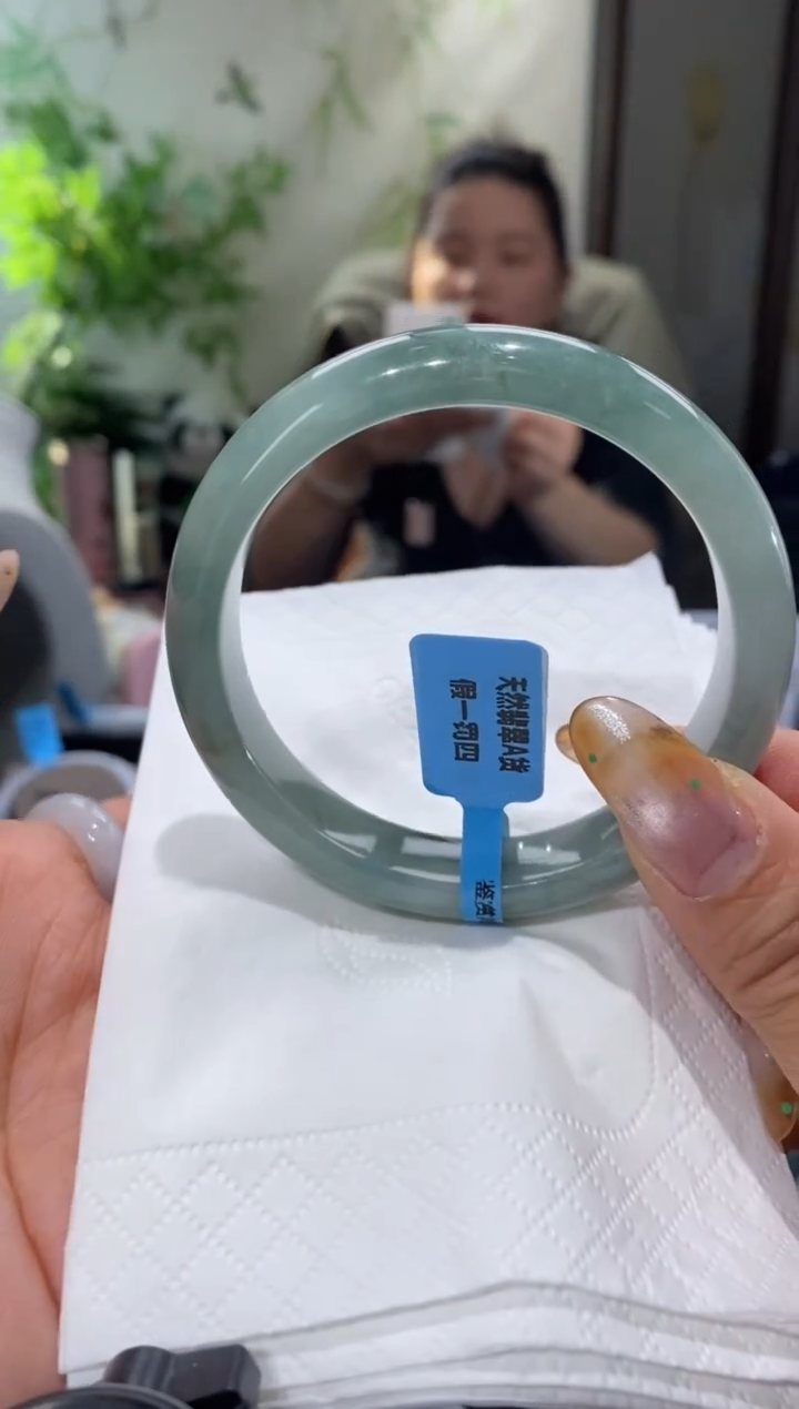 未镶嵌手镯翡翠桃****️圈口59