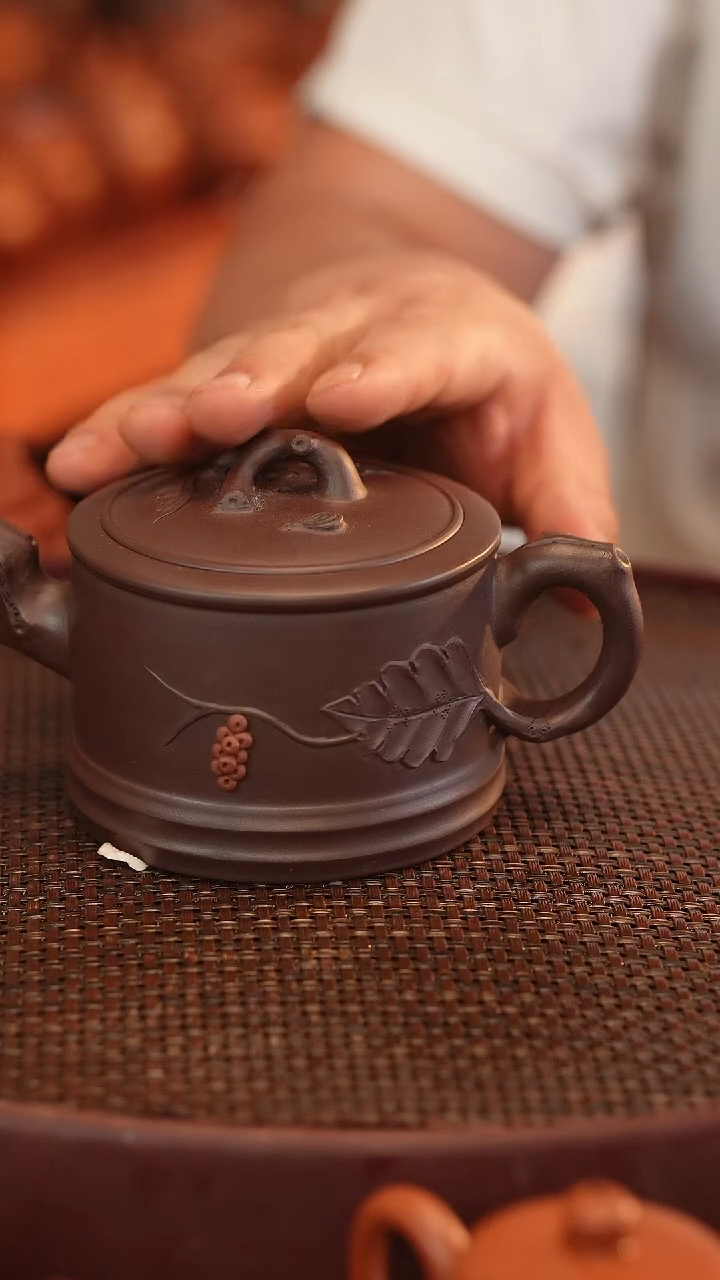 茶壶紫砂原矿手工制作