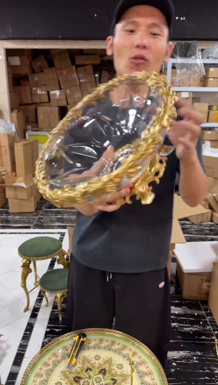 黄铜黛姿家居装饰品摆件  