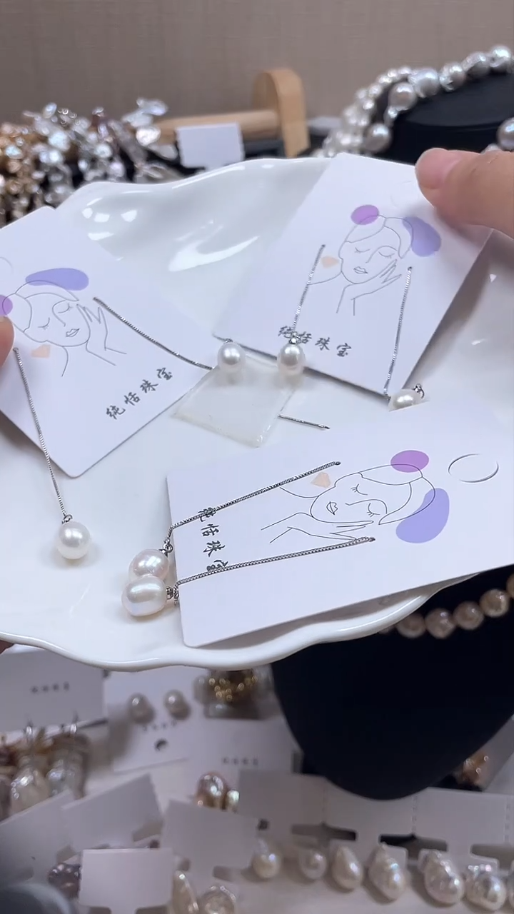 未镶嵌耳饰淡水珍珠【纯恬饰品】（多样性发货发一）