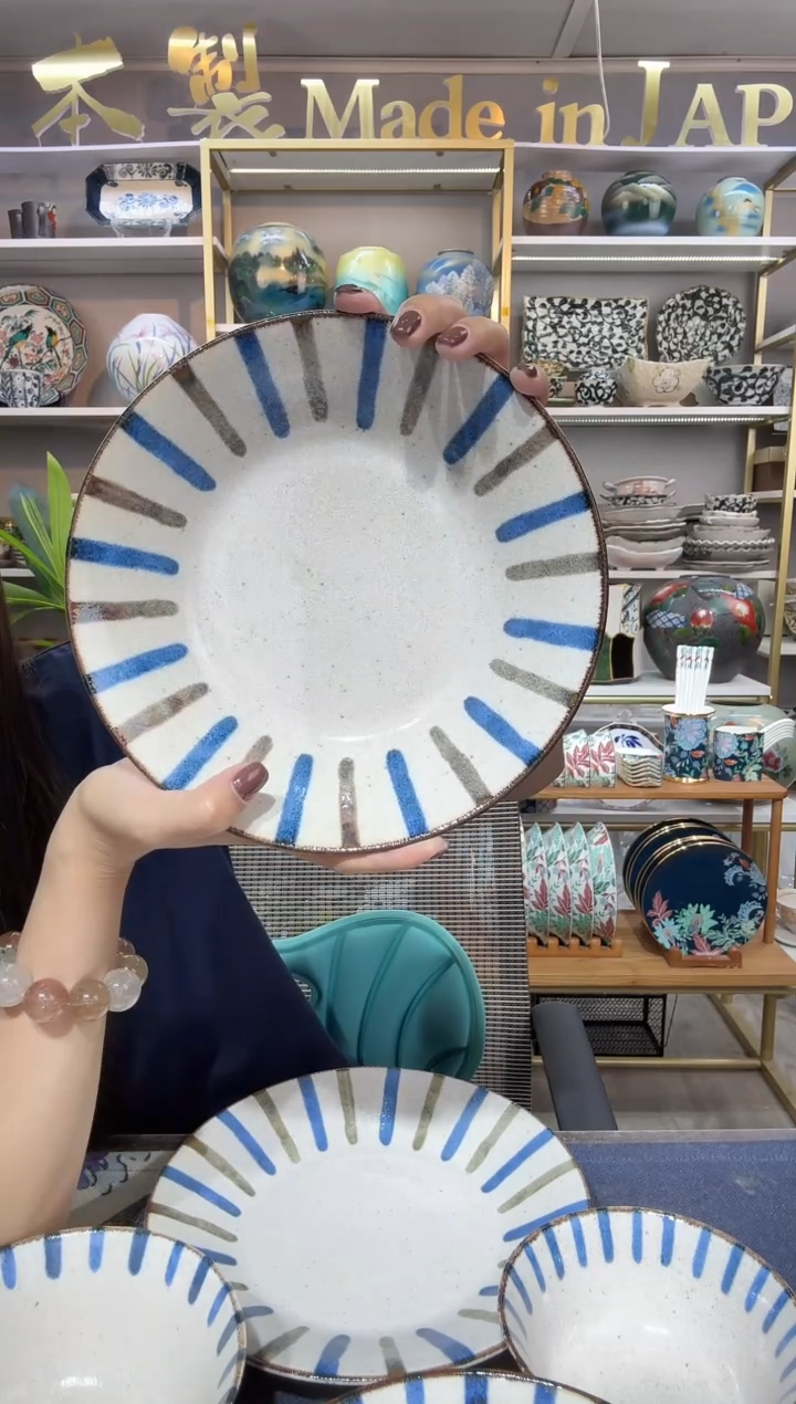 陶瓷南国之雨深盘21cm两个