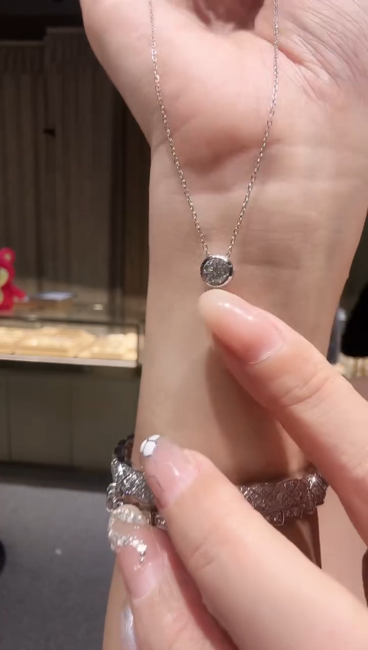 铂Pt950镶嵌项链钻石AY0250-PT-45