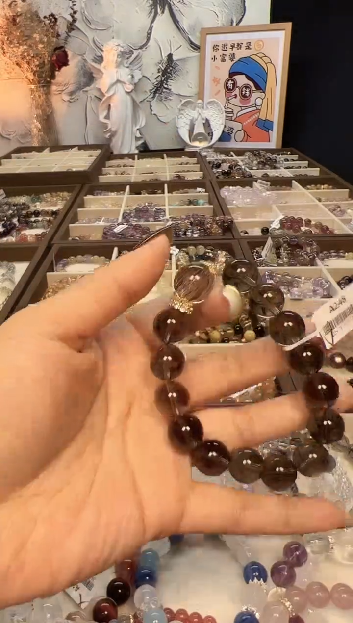 【闪购商品】水晶手链未镶嵌天然茶水晶手串