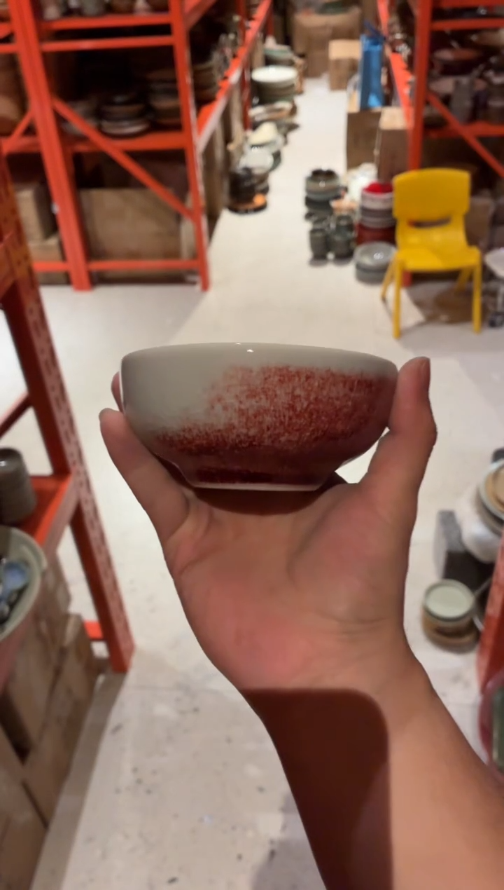 瓷片&327 郎红小碗1个