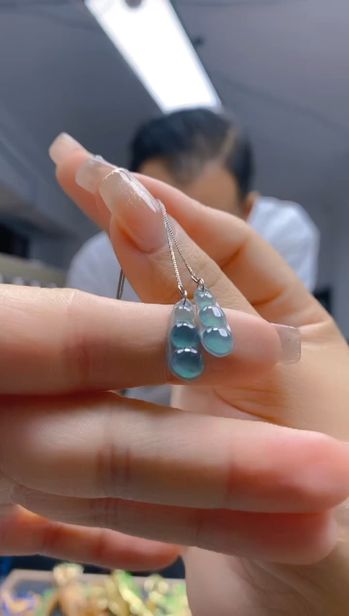 【闪购商品】翡翠耳饰合金141翡翠耳线