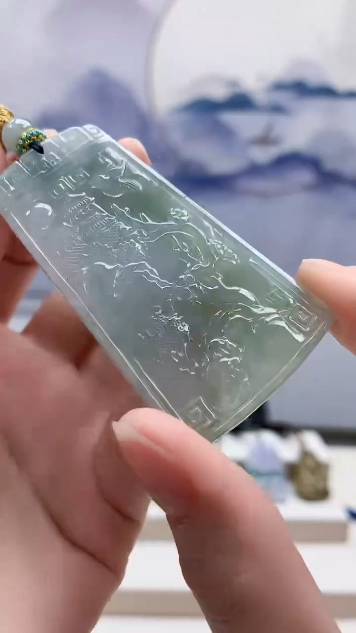 未镶嵌定制翡翠5028ry-毛货挂件58