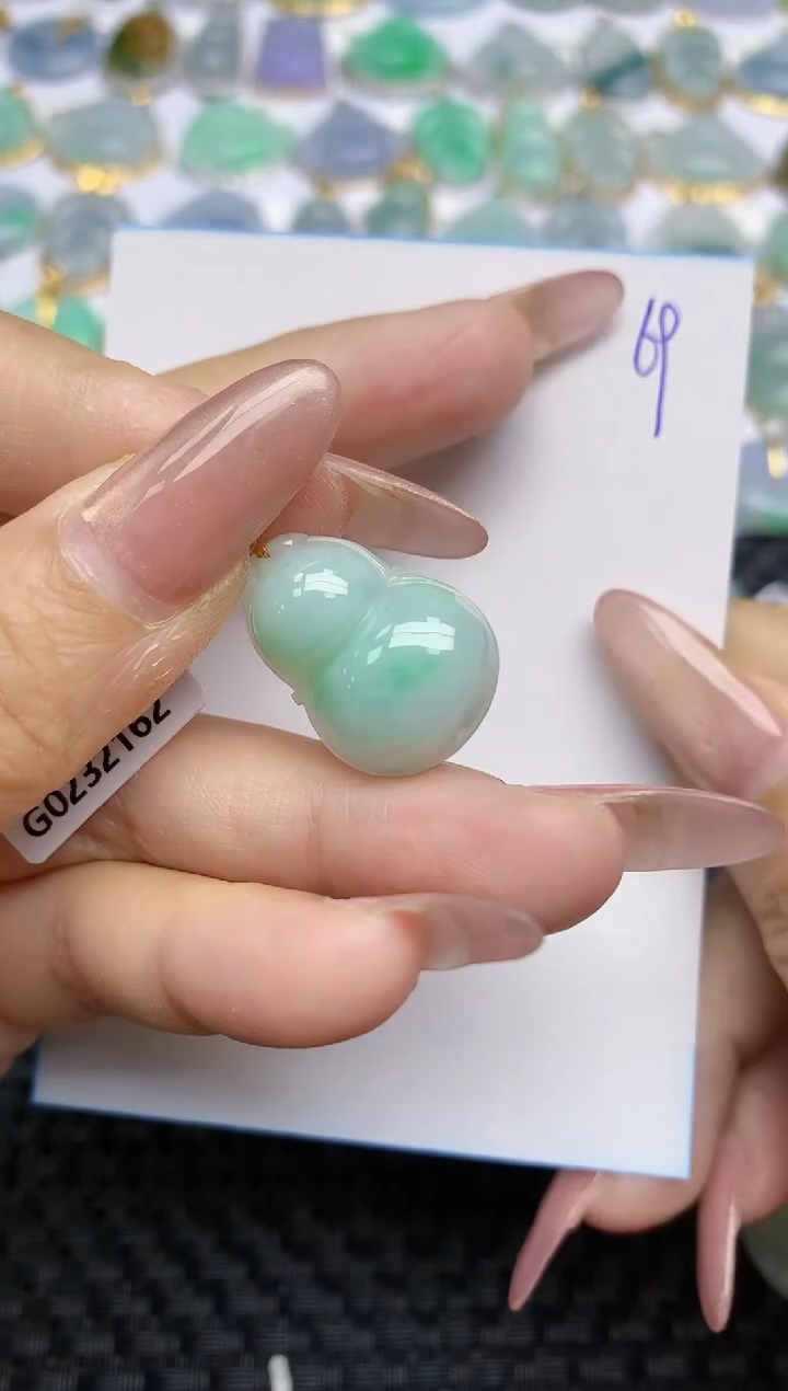 【闪购商品】翡翠颈饰18K金镶嵌天然A货翡翠 69