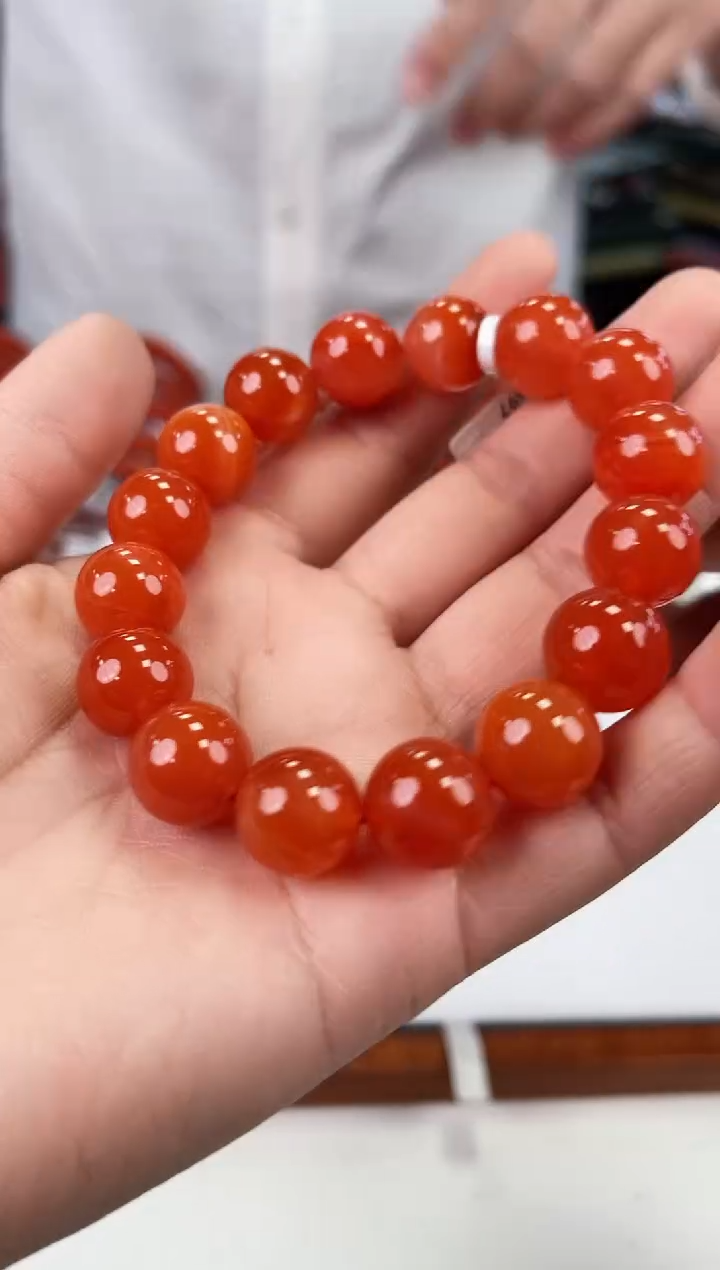 【闪购商品】南红玛瑙滴水洞手串13+未镶嵌一个/条