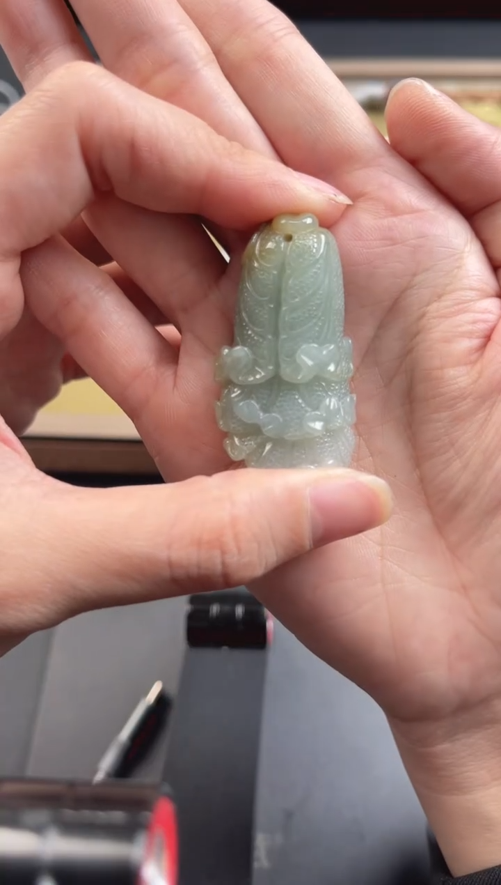 【闪购商品】翡翠未镶嵌吊坠(不含链)翡翠吊坠AXZB074白菜