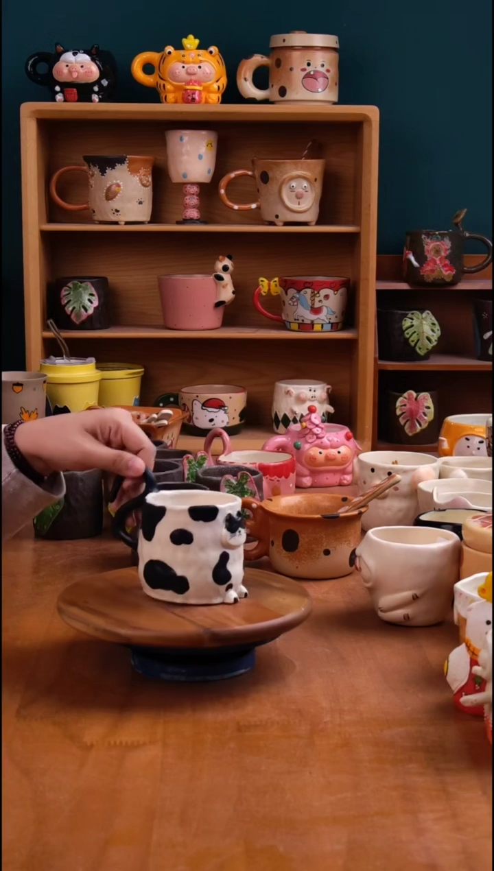 摆件陶景德镇原创手工陶瓷