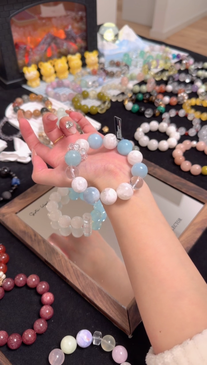 未镶嵌手串水晶菠****?海盐