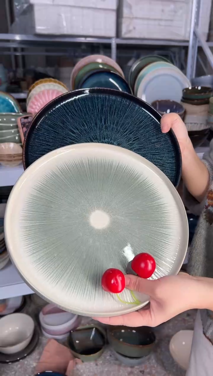 陶瓷外贸尾货瑕疵满20包邮X2大盘