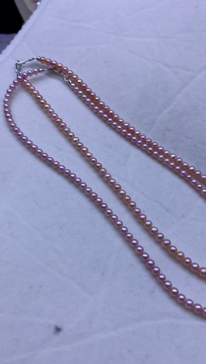 【闪购商品】淡水珍珠项链银S925镶嵌多发其一