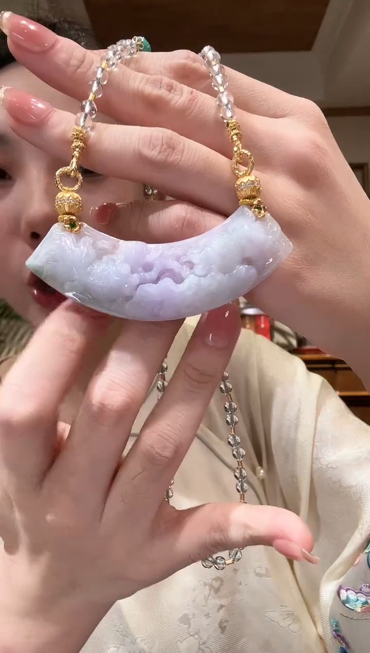【闪购商品】翡翠颈饰未镶嵌国风
