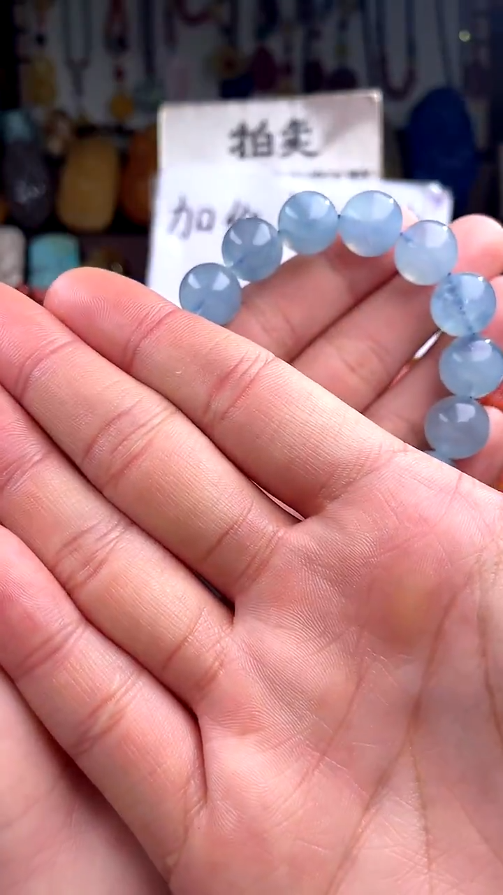 【闪购商品】海蓝宝石手串未镶嵌(一物一件)144879