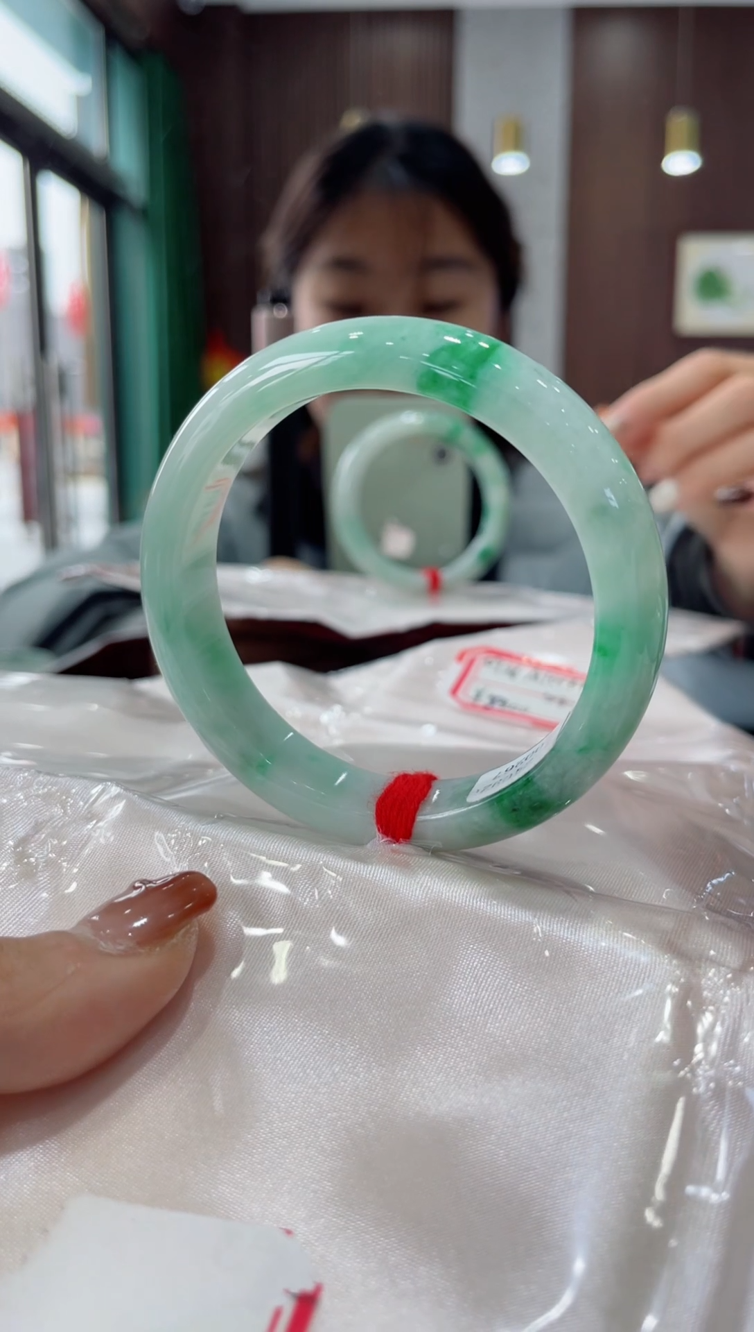 【闪购商品】翡翠手镯未镶嵌10061-女神节专属天然翡翠a货53圈