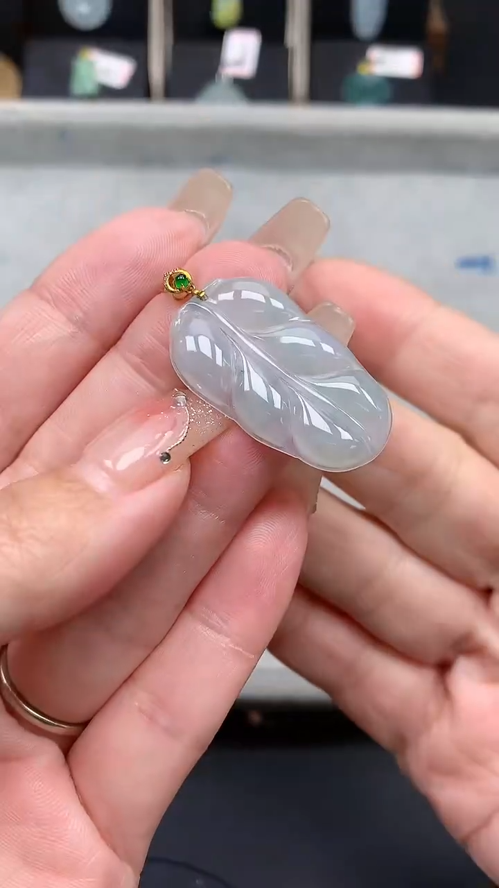 【闪购商品】翡翠吊坠(不含链)18K金镶嵌MS141617