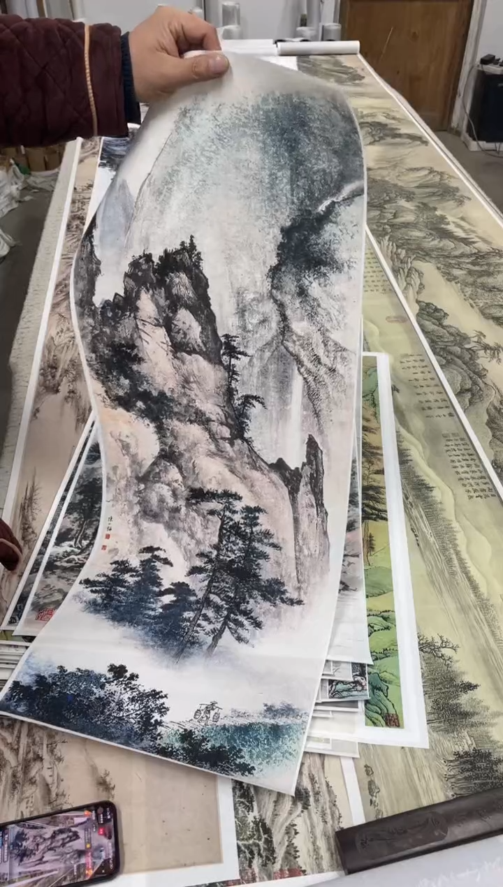 11 陈少梅山水 微喷复刻