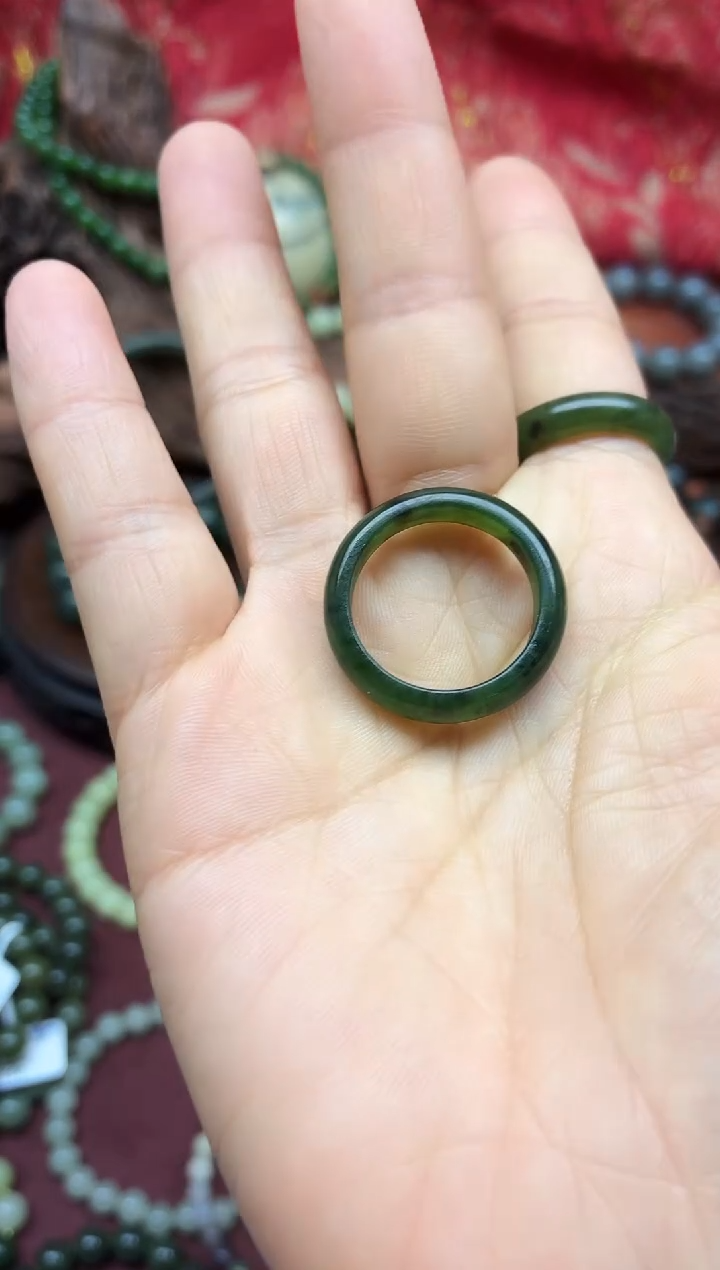 未镶嵌手链和田玉19mm戒圈