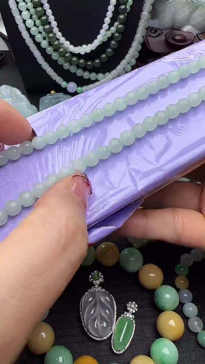 未镶嵌手串翡翠长珠