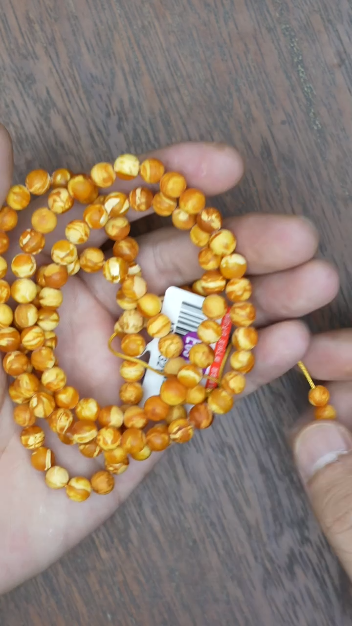 【闪购商品】琥珀裸石未镶嵌花蜡橘皮108