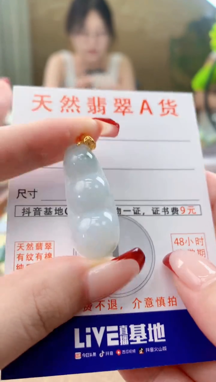 翡翠未镶嵌颈饰天然A货翡翠挂件