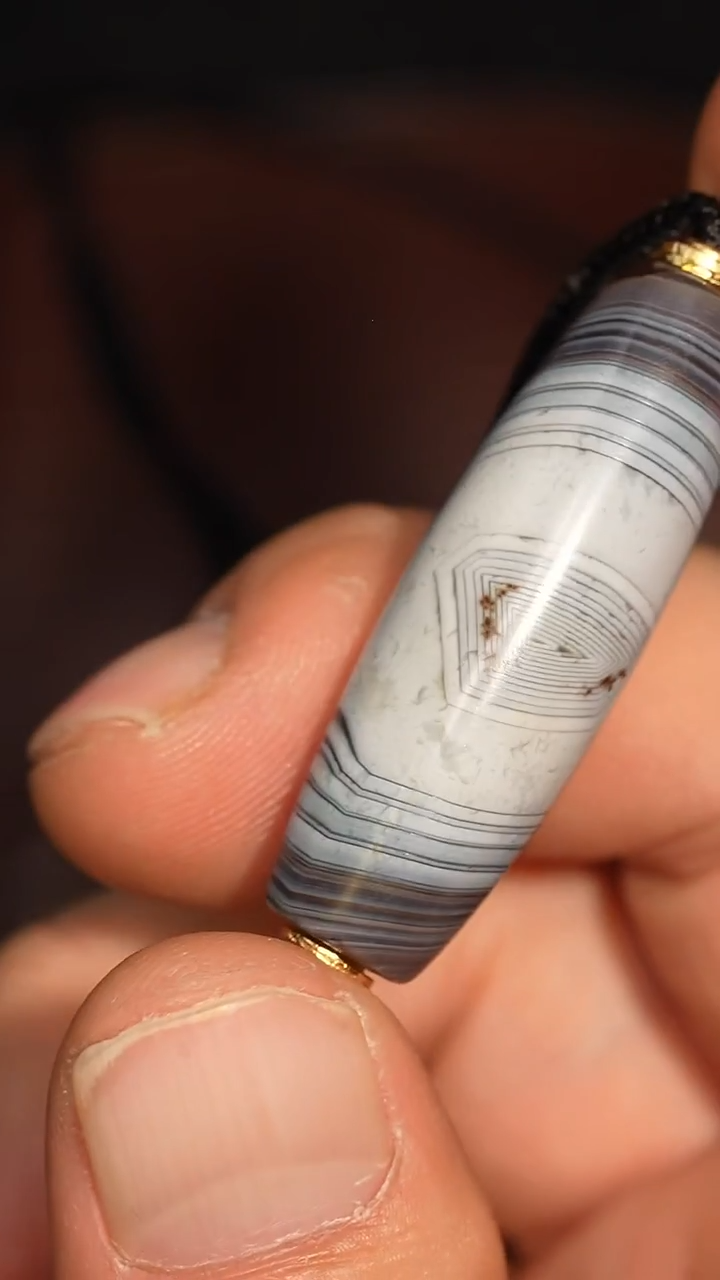 未镶嵌颈饰玛瑙/玉髓冲赛康胡子哥，DIY一191