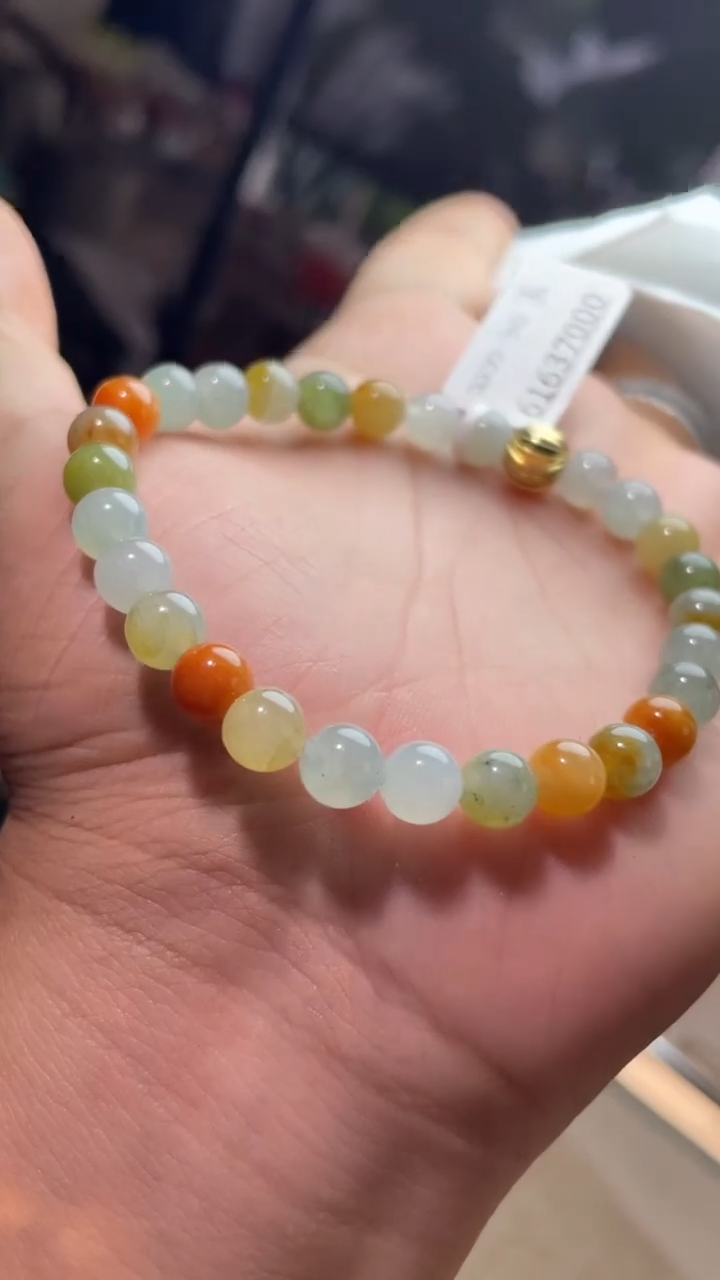 未镶嵌手链翡翠珠串